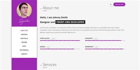 Check spelling or type a new query. 20+ Free HTML Resume Templates 2020 » CSS Author