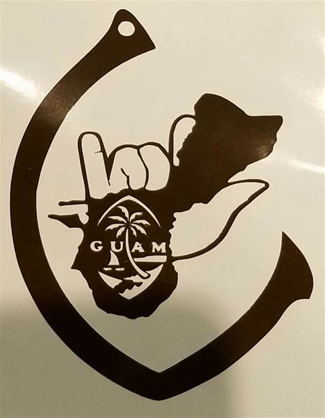 New Hook Guam Deaf Ilu Design Stickers Drawing Illustrations Canvas