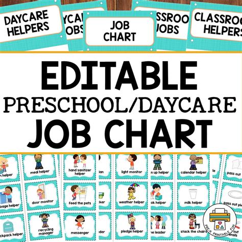Job Chart Preschool School Crafts Job Chart Preschool Classroom Jobs