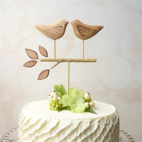 Etsy Weddings Rustic Cake Topper Bird Cake Topper Love Birds Etsy