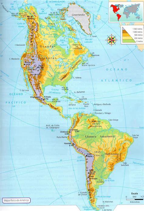 Sociales J A Geografía Física De América
