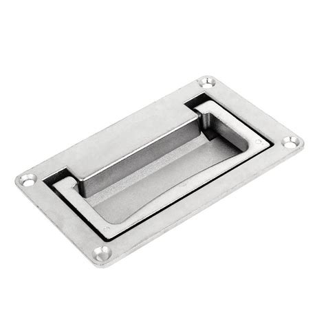 Brass recessed furniture handle brass drawer pulls for kitchen cupboard cabinet. 110mm x 70mm Cabinet Rectangular Grip Recessed Flush Pull ...