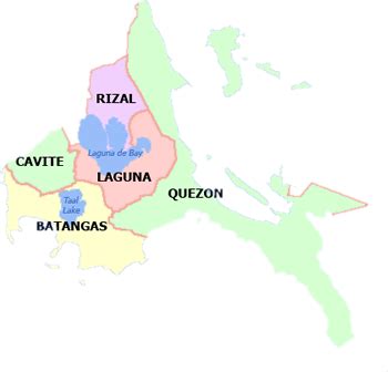 Surrounding cities of calabarzon shown on map, and the distance between calabarzon to other cities and states listed below the map. Where is quezon province in the Philippines? - Quora