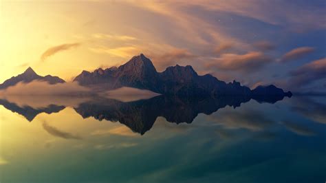Beautiful Mountains Clear Reflection In Water 4k Water Wallpapers