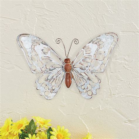 Galvanized Metal Rustic Butterfly Wall Art Collections Etc