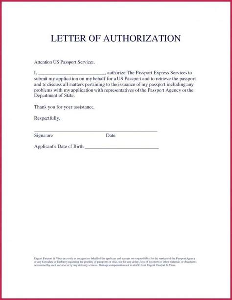 Examples Of A Letter Of Authorization Naasugar