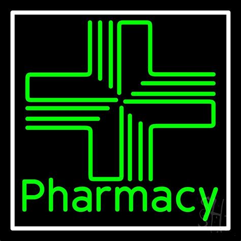 Pharmacy With Plus Logo Led Neon Sign Pharmacy Neon Signs