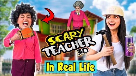 Playing Scary Teacher Game In Real Life Gone Wrong 😱🧟‍♀️ Youtube
