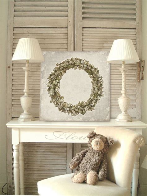 Große auswahl runde tische eckige tische höhenverstellbare tische holztische schnäppchen. Bild Gemälde Lorbeer Kranz creme grün grau Shabby Chic ...