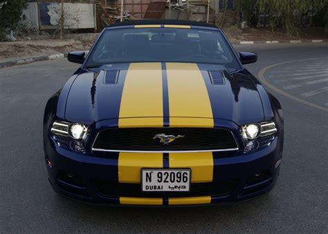 Blue Car With Black And Yellow Stripes Blue Car Black N Yellow Black