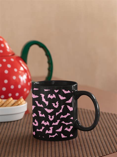 Pastel Goth Black Purple Pink Spooky Bats Mug 11oz Coffee Tea Etsy