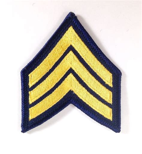 Sergeant Army Patch Army Military