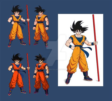 Goku New Design Extreme Butoden By Divinesprites On Deviantart