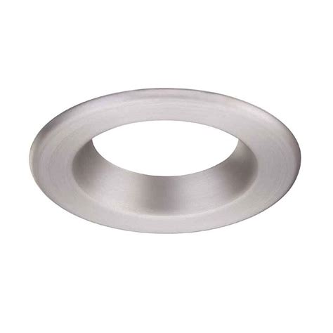 Decorative recessed lighting trims add a bit of noticeable flair to the ceiling, while also offering a wealth of overhead illumination. EnviroLite 4 in. Decorative Brushed Nickel Trim Ring for ...