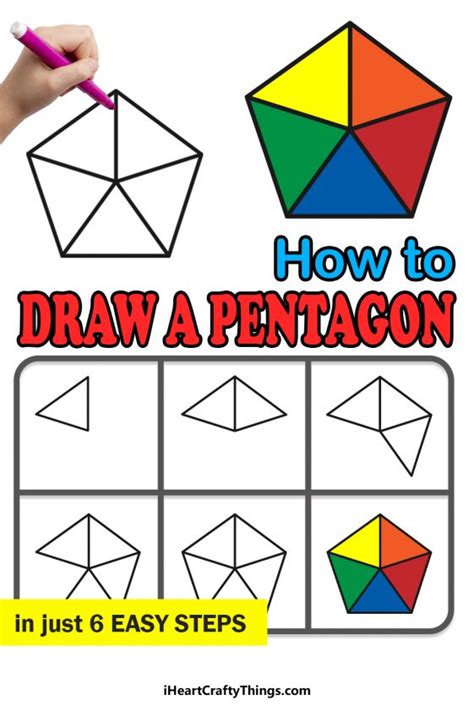 Pentagon Drawing How To Draw A Pentagon Step By Step