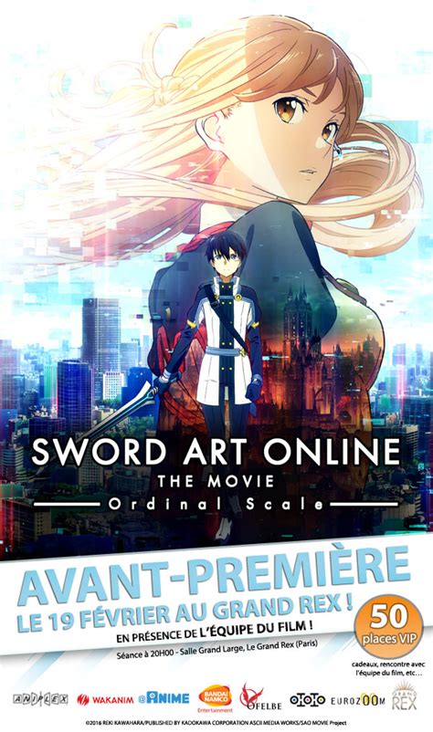 Sword art online, the mega hit that sold 19 million copies worldwide, will come back as an animated feature with a brand new original story by author, reki kawahara! Sword Art Online The Movie Ordinal Scale prochainement au ...