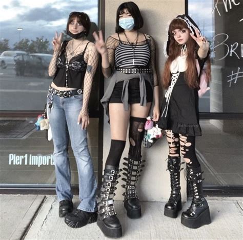 Alt Friend Group Swaggy Outfits Emo Outfits Cosplay Outfits Cute Outfits Girl Outfits Fits
