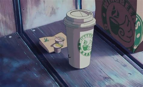 ﾟ ･ﾟ Anime Coffee Aesthetic Anime Anime Scenery