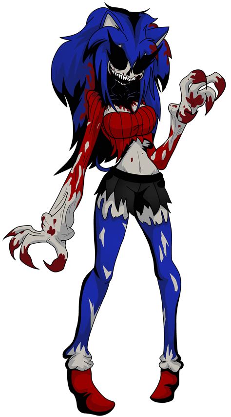 She Is Creepy And Cute Fr Fnf Exe Art R63 Genderswap Sonicexe