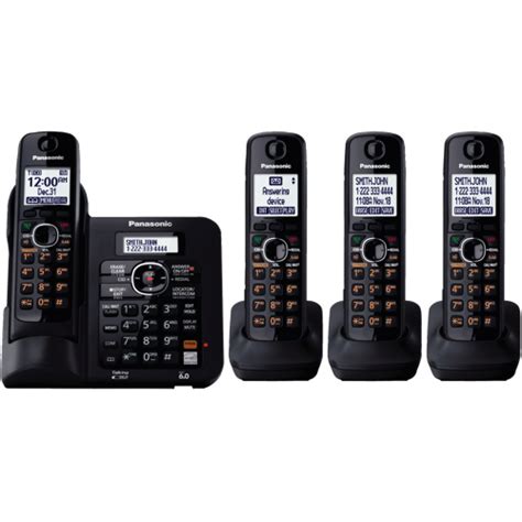 Panasonic 4 Handset Dect 60 Cordless Phone With Answering