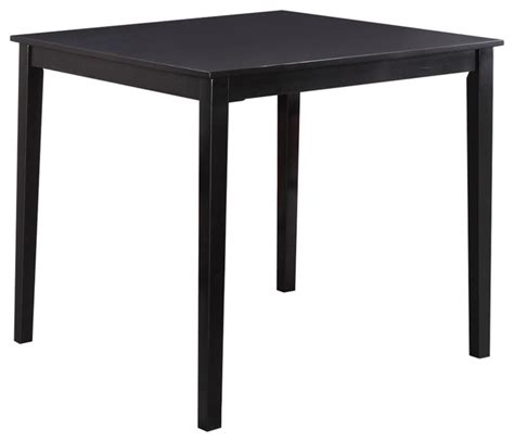 Wooden Counter Height Table Black Transitional Dining Tables By