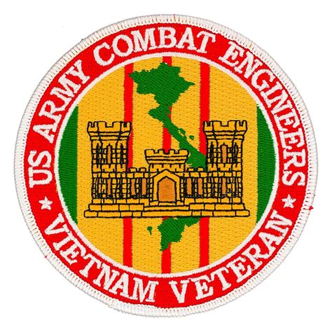 Us Army Combat Engineers Vietnam Veteran Patch Flying Tigers Surplus