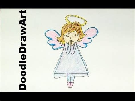 Learn how to draw simple cartoons with doodleacademy. Drawing: How To Draw Cartoon Angel Draw Angels for ...