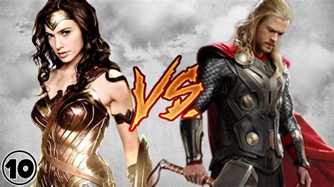 Wonder Woman Vs Thor Youtube