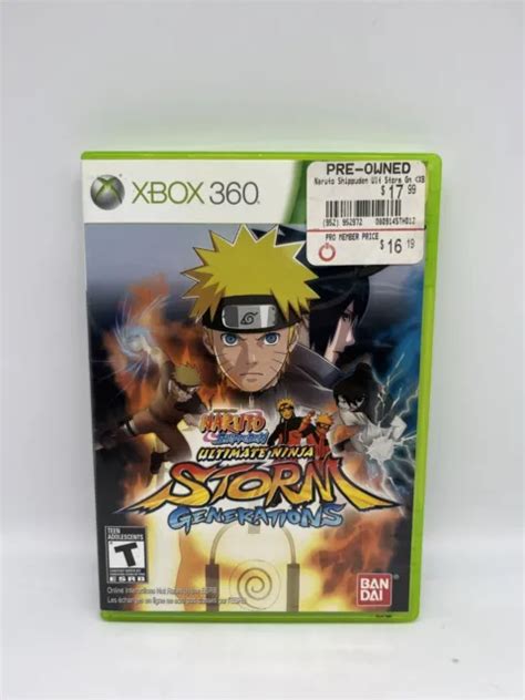 Naruto Shippuden Ultimate Ninja Storm Generations Microsoft Xbox 360