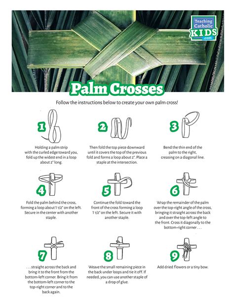 How To Make A Palm Cross Easy Palm Cross Instructions Artofit