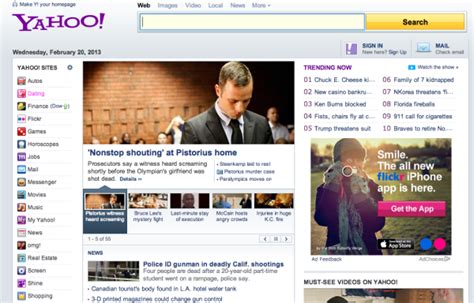 More Modern Yahoo Homepage Starts To Roll Out