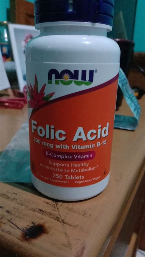Adakah saya perlu makan asid folik sebelum atau selepas makanan? Now Foods Folic Acid 800 mcg Vitamin B12 B Complex 250 ...