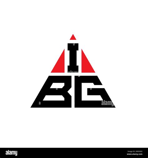 Ibg Triangle Letter Logo Design With Triangle Shape Ibg Triangle Logo