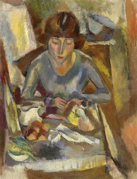 Hermine David At The Table Painting By Jules Pascin Pixels