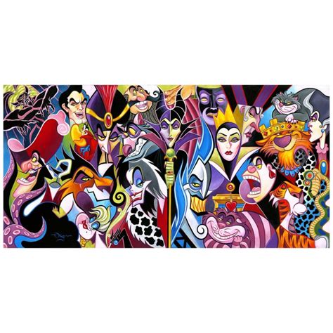 All Their Wicked Ways 15hx30w Disney Maleficent And Evil Villains Wall