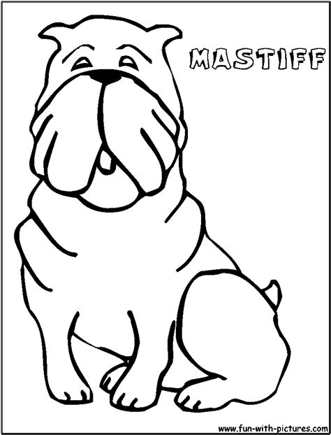 Mastiff Coloring Pages At Free Printable Colorings