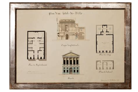 19th Century Architectural Drawing Ref90948