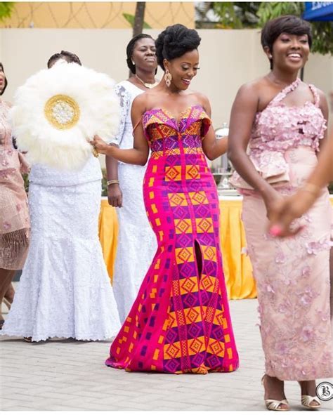 Kente Estilos De Vestido De Boda De 2019 Kente Dress African Fashion Dresses African