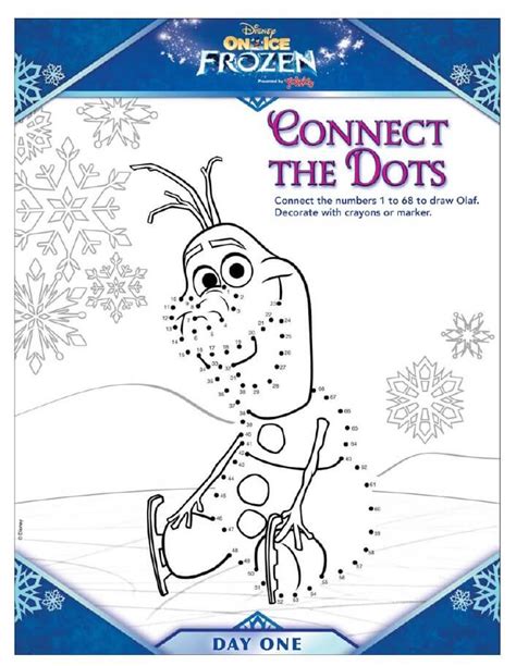 Snowman dot to dot coloring pages � gshare #947911. Disney Frozen Activity/Coloring Sheets - Babushka's Baile