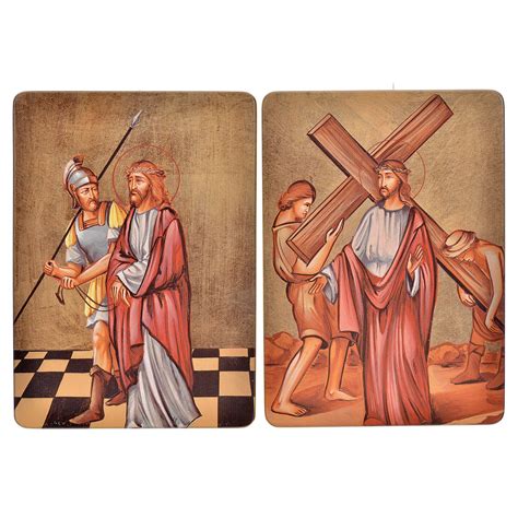 Iesus condemnatur ad mortem 2. Via Crucis, 15 stations in wood | online sales on HOLYART.com