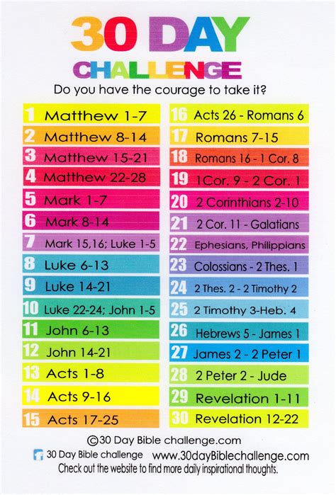 30 Day Bible Challenge