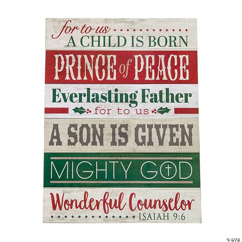 Names Of Jesus Christmas Wall Sign Discontinued