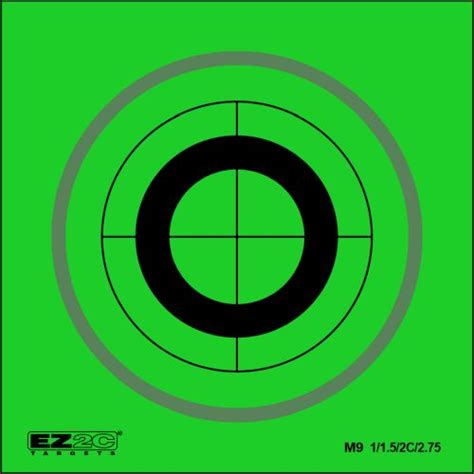 Mini Targets Green Style 9 Ez2ctargetscom We Make Target Shooting