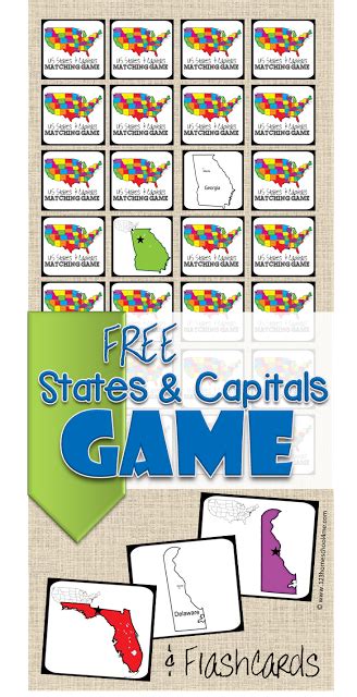 Free States And Capital Cards
