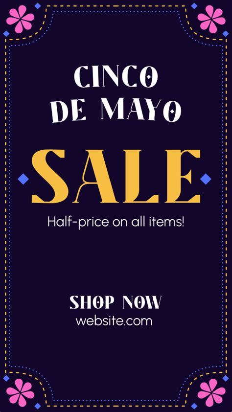 Cinco Party Sale Instagram Story Brandcrowd Instagram Story Maker