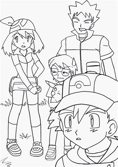 Pokemon Coloring Pages Ash