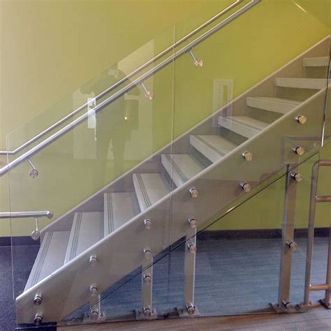 Manufacturers Tempered Glass Stainless Steel Standoff Guardrail Stair Railing Handrail
