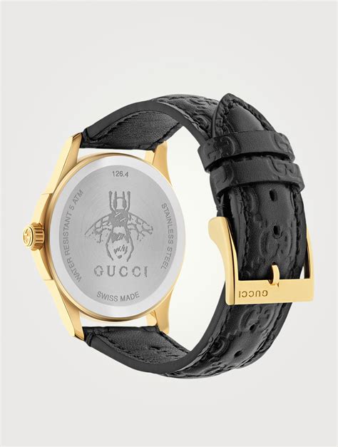 Gucci G Timeless Signature Leather Strap Watch Holt Renfrew Canada