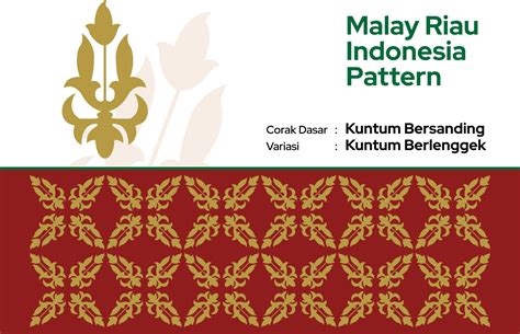 Pattern Malay Riau Batik Songket Tenun Weaving Corak Motif Dan Ragi