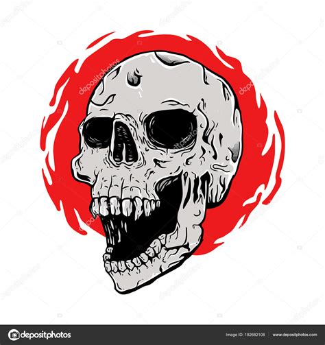 Screaming Skull Drawing At Getdrawings Free Download